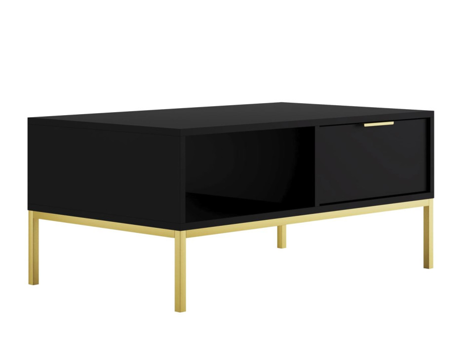 Konferenční stolek AUSTIN 100 - černý/zlatý