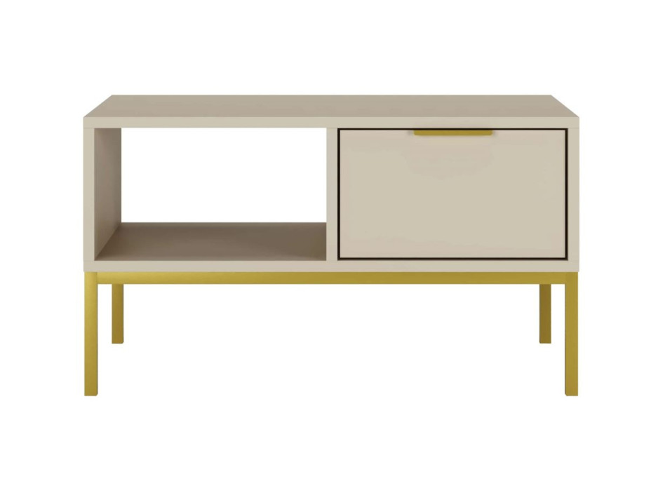 Konferenční stolek AUSTIN 80 - kašmírový/zlatý