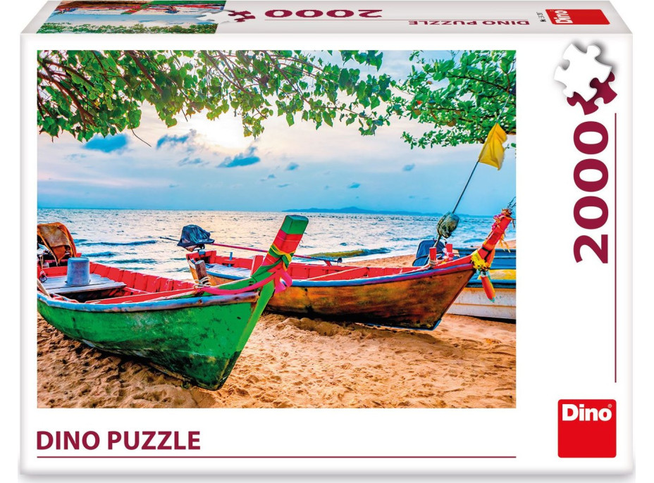 DINO Puzzle Rybářské loďky 2000 dílků