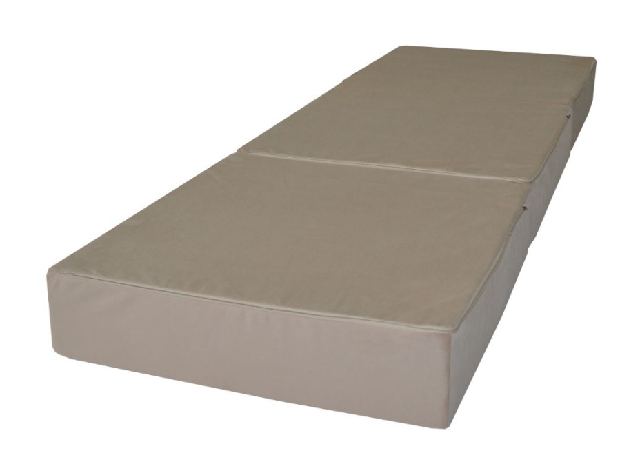 Rozkládací molitanová matrace ITAKA 195x65x15 cm - béžová