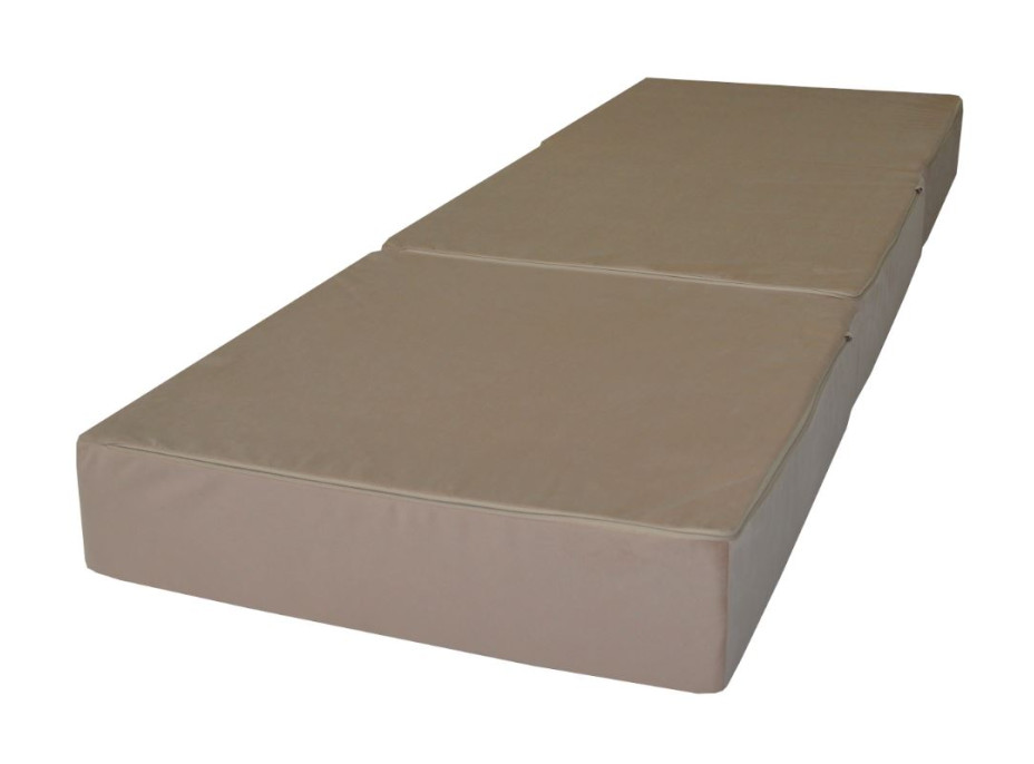 Rozkládací molitanová matrace ITAKA 195x65x15 cm - cappuccino