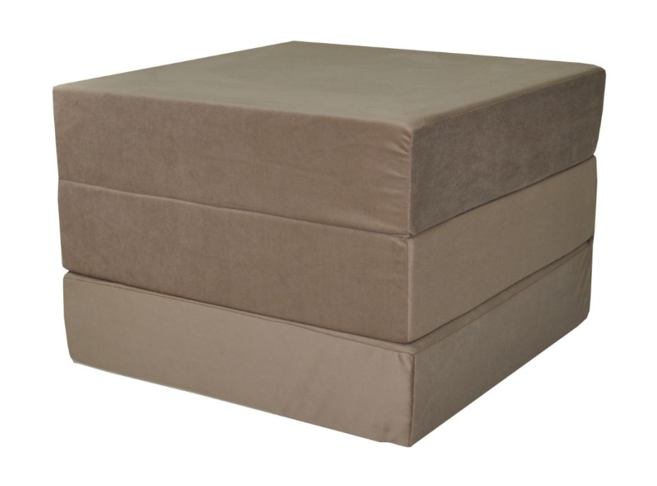 Rozkládací molitanová matrace ITAKA 195x65x15 cm - cappuccino