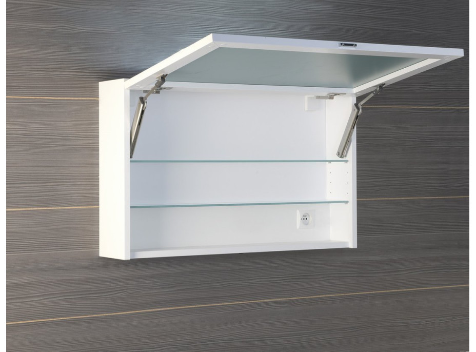 Sapho CLOE galerka s LED osvětlením 80x50x18cm, bílá CE080-0030