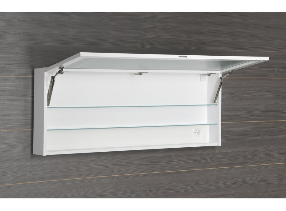 Sapho CLOE galerka s LED osvětlením 120x50x18cm, bílá CE120-0030