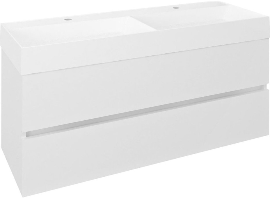Sapho ODETTA umyvadlová skříňka 118x50x43, 5cm, bílá lesk DT120-3030