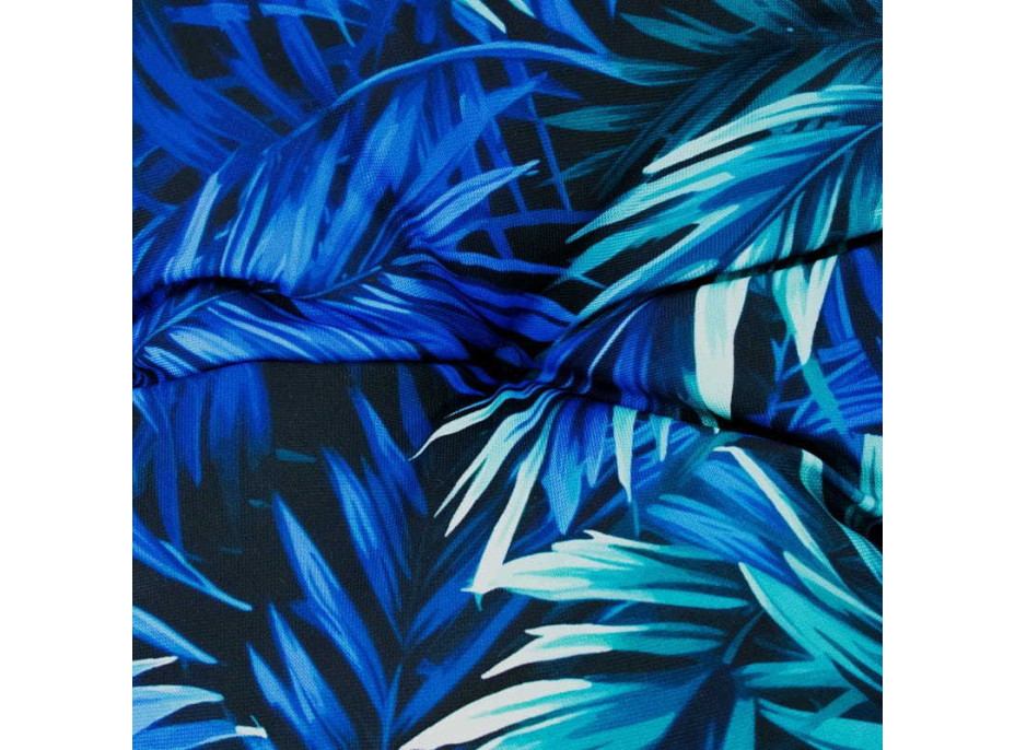 Oboustranný voděodolný sedací polštář do závěsného křesla 130 cm- Blue Passion/černý