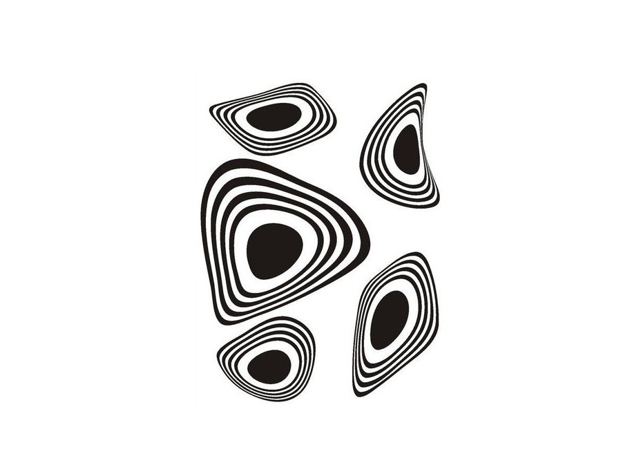 Designová samolepka MODERNÍ ORNAMENT 65x85 cm