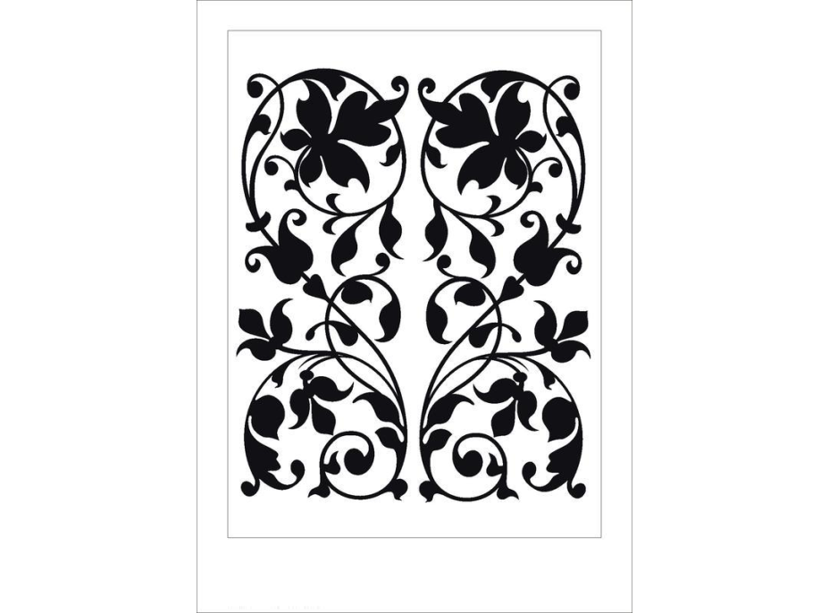 Designová samolepka ORNAMENT POPÍNAVÁ ROSTLINA