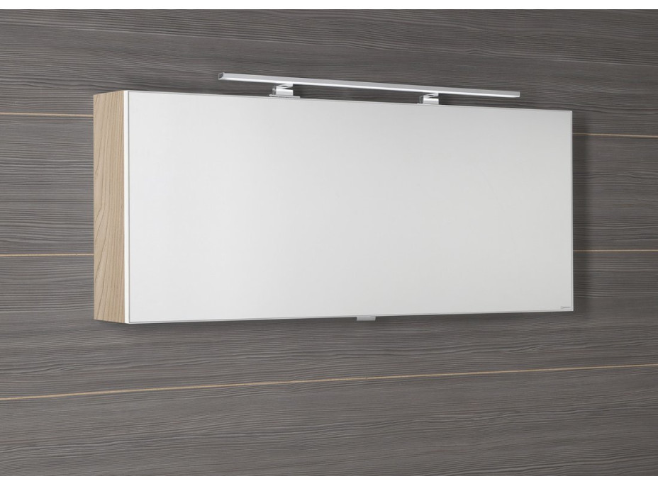 Sapho CLOE galerka s LED osvětlením 120x50x18cm, jilm bardini CE120-0013