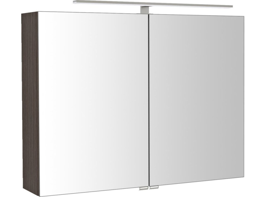 Sapho RIWA galerka s LED osvětlením, 81x70x17cm, borovice rustik RIW080-0016