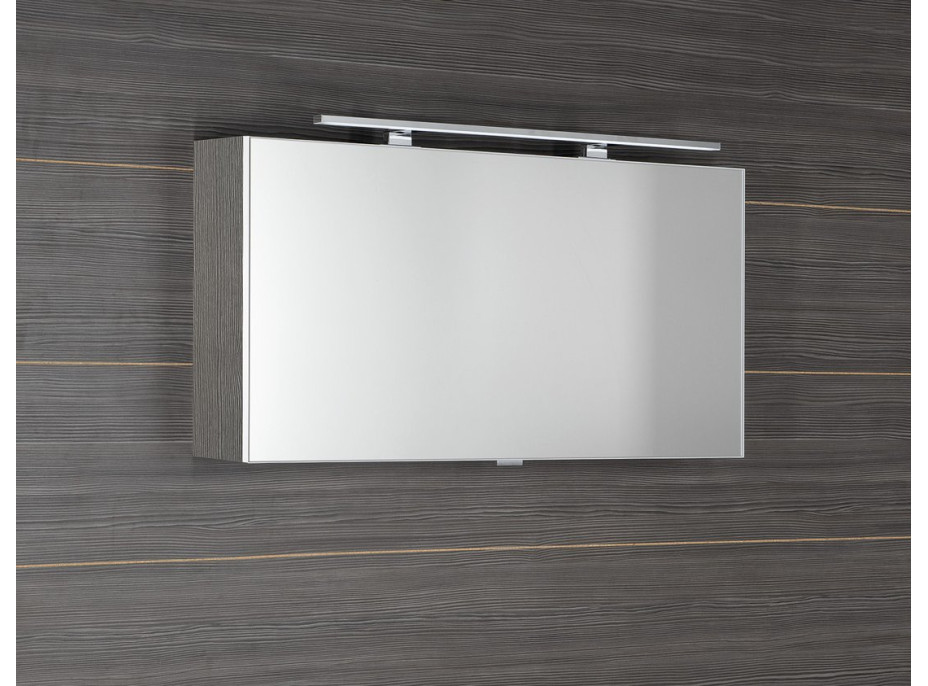 Sapho CLOE galerka s LED osvětlením 100x50x18cm, dub stříbrný CE100-0011