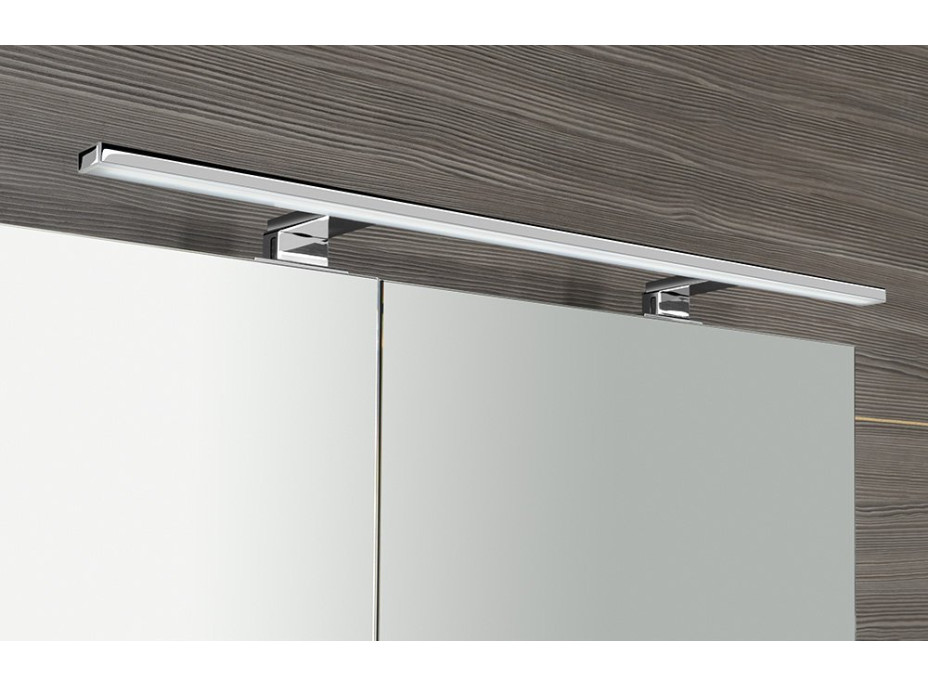 Sapho MIRRÓ galerka s LED osvětlením, 90x70x16cm, dub stříbrný MC090-0011