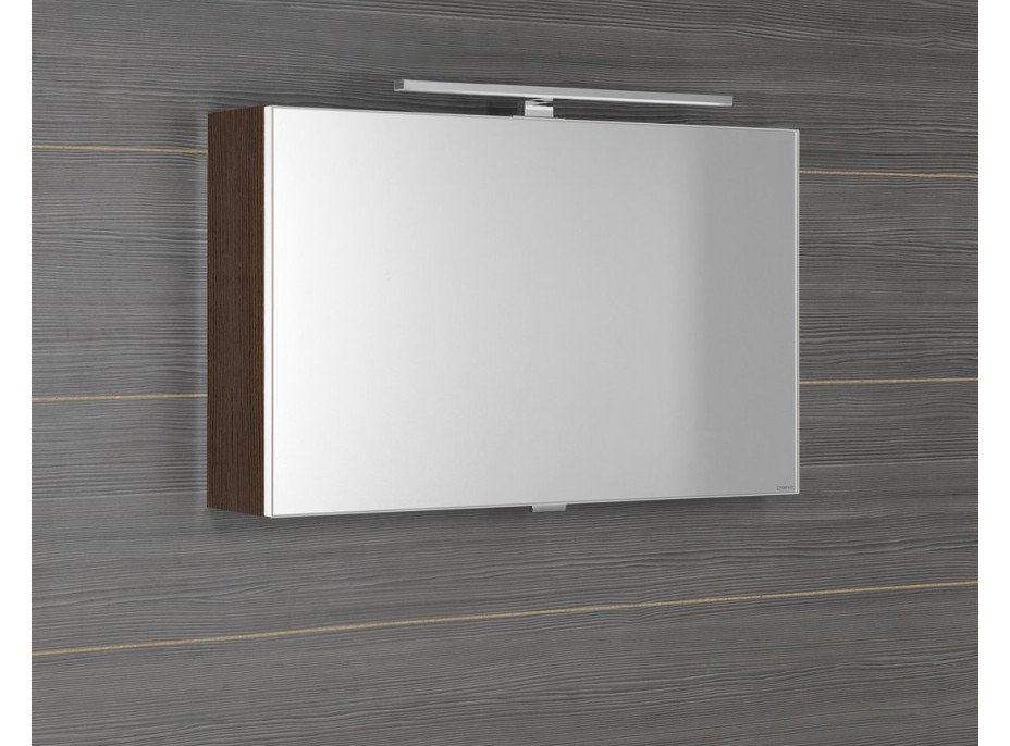 Sapho CLOE galerka s LED osvětlením 80x50x18cm, borovice rustik CE080-0016
