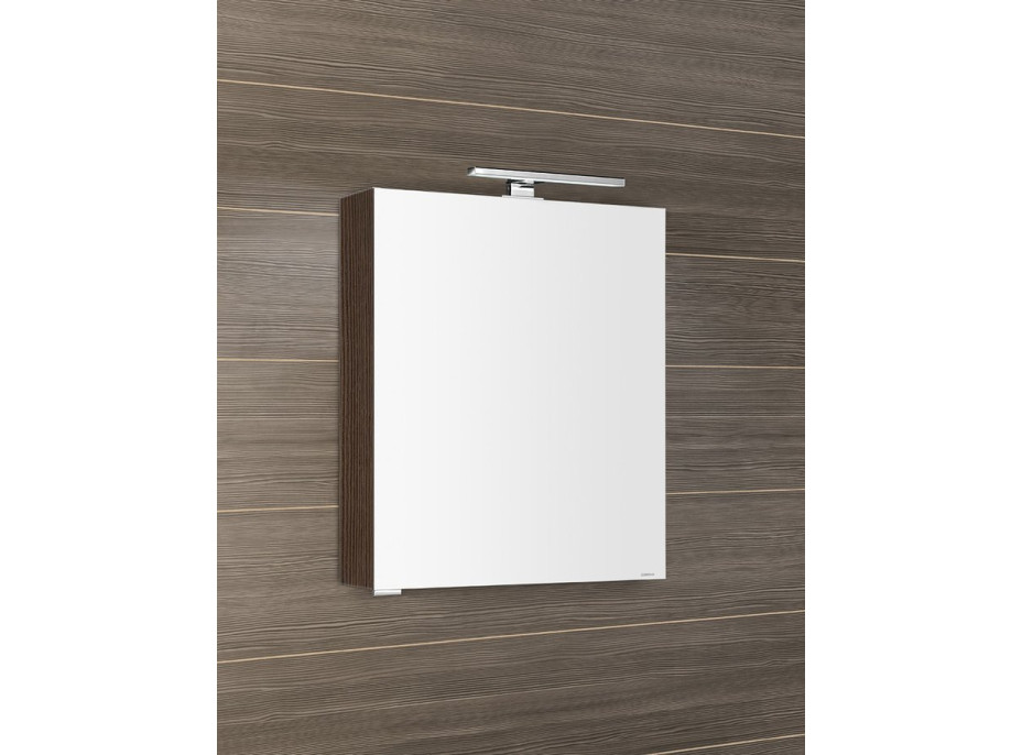 Sapho MIRRÓ galerka s LED osvětlením, 60x70x16cm, levá/pravá, borovice rustik MC060-0016
