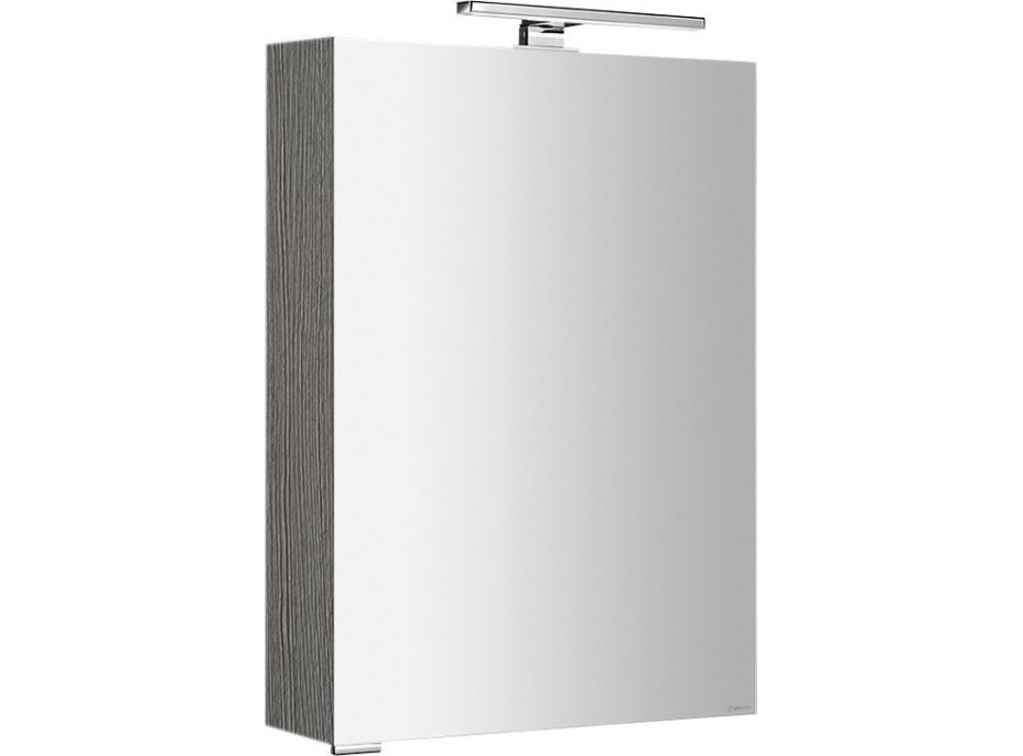 Sapho MIRRÓ galerka s LED osvětlením, 50x70x16cm, levá/pravá, dub stříbrný MC050-0011