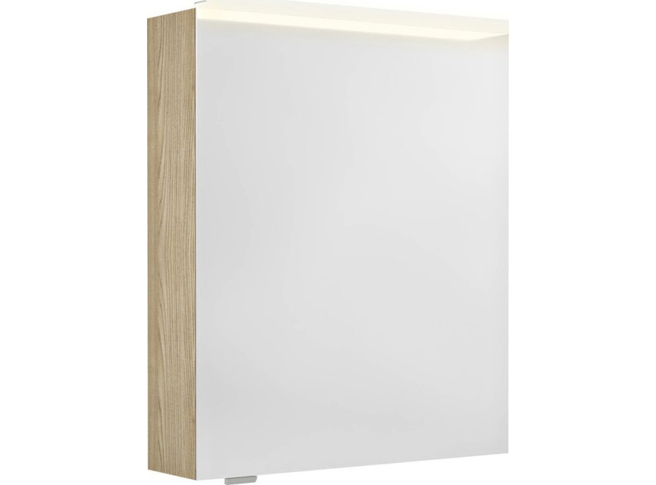 Sapho LINEX galerka s LED osvětlením, 60x70x15cm, levá/pravá, jilm bardini LX060-0013