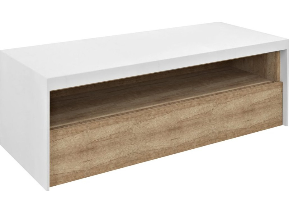 Sapho VIERA umyvadlová skříňka 120x44x50cm, bílá mat/dub Alabama VA120-2222