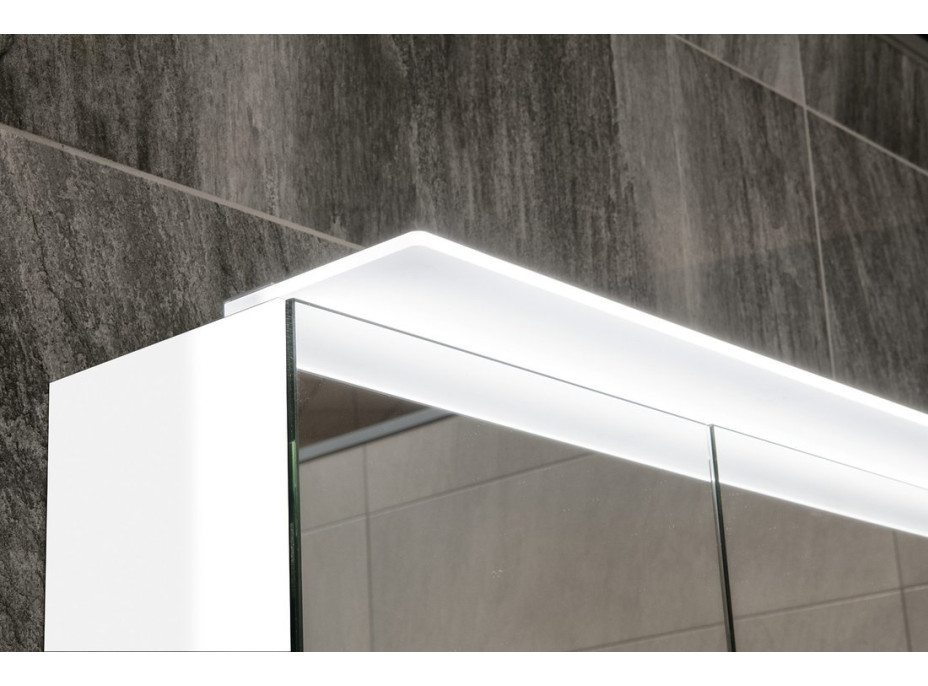 Sapho LINEX galerka s LED osvětlením, 100x70x15cm, dub alabama LX100-0022