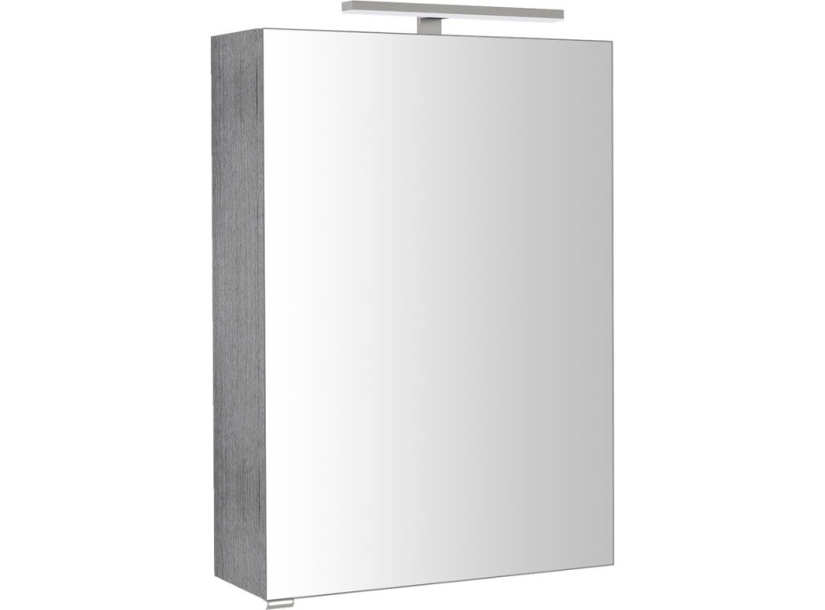 Sapho RIWA galerka s LED osvětlením, 50x70x17cm, dub stříbrný RIW050-0011