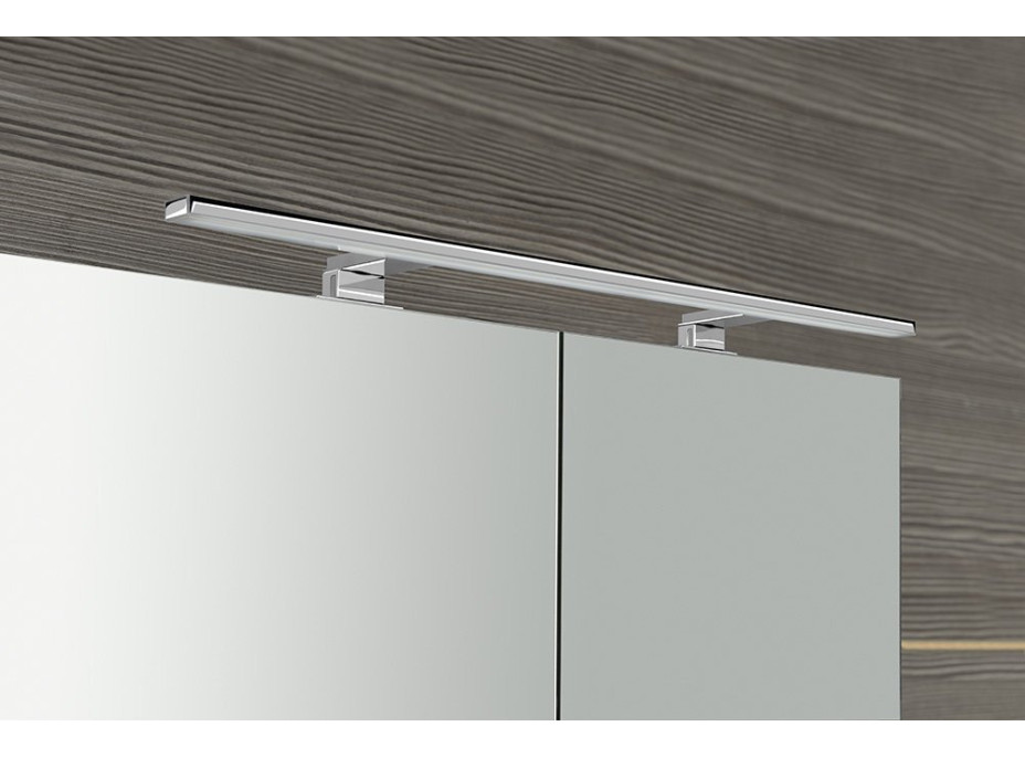 Sapho MIRRÓ galerka s LED osvětlením, 100x70x16cm, dub stříbrný MC100-0011