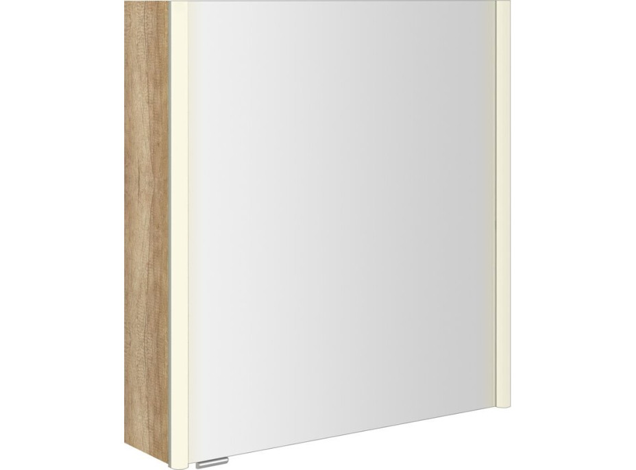 Sapho ALIX galerka s LED osvětlením 66x70x17, 5cm, levá/pravá, dub alabama AX166-0022
