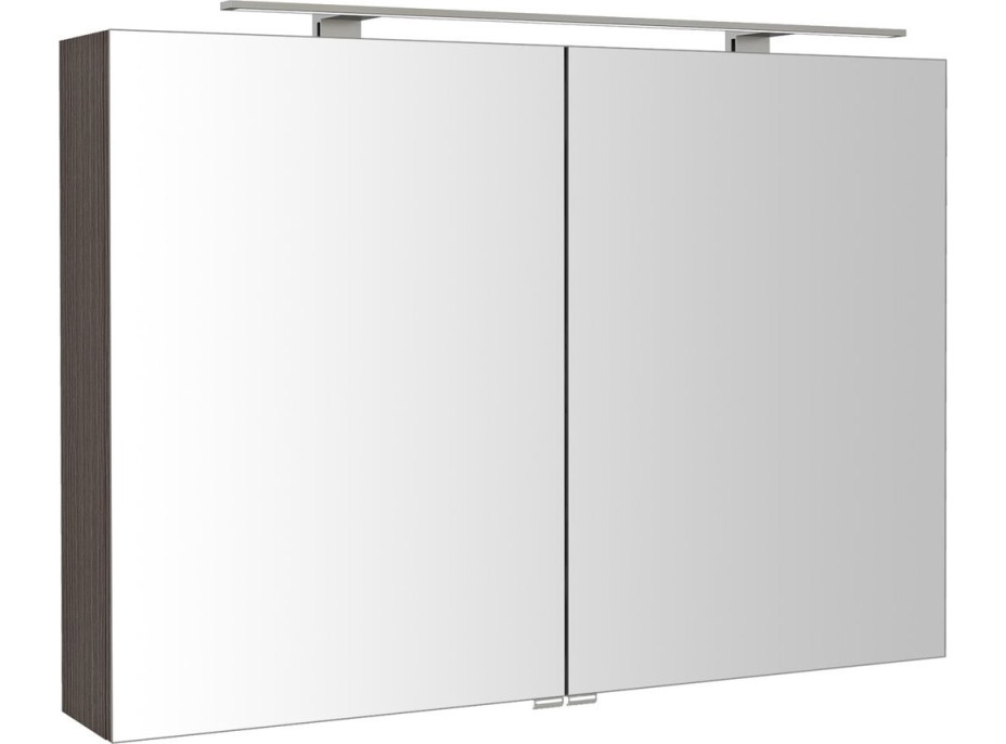 Sapho RIWA galerka s LED osvětlením, 101x70x17cm, borovice rustik RIW100-0016