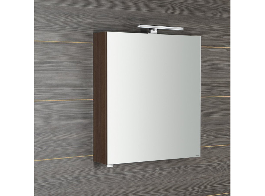Sapho RIWA galerka s LED osvětlením, 60x70x17cm, borovice rustik RIW060-0016