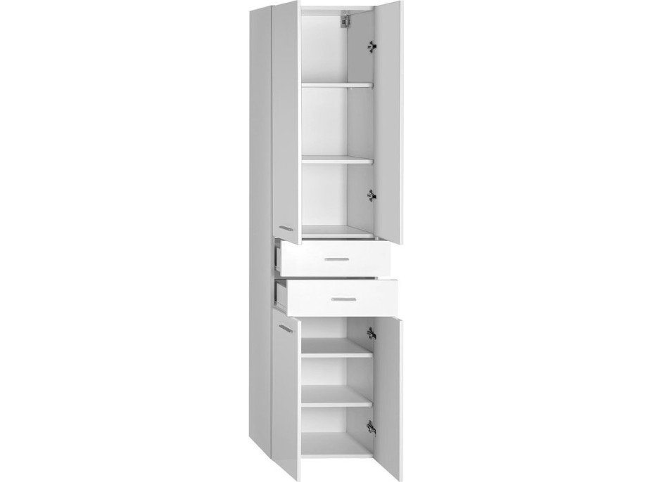 Aqualine ZOJA/KERAMIA FRESH skříňka vysoká se zásuvkami 50x184x29cm, bílá 51291