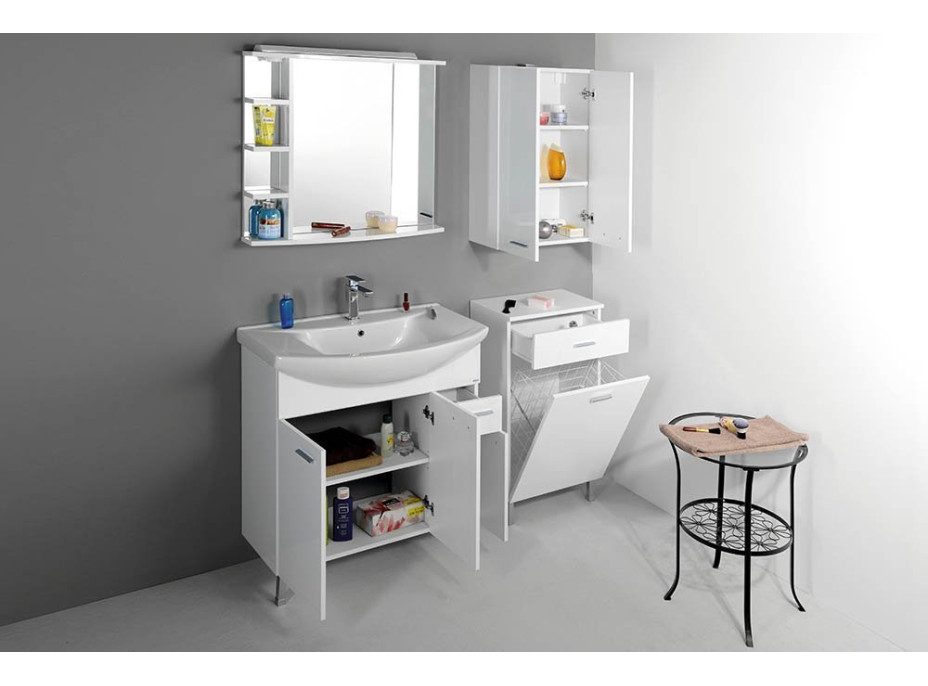Aqualine ZOJA/KERAMIA FRESH skříňka horní 50x76x23cm, bílá 51302