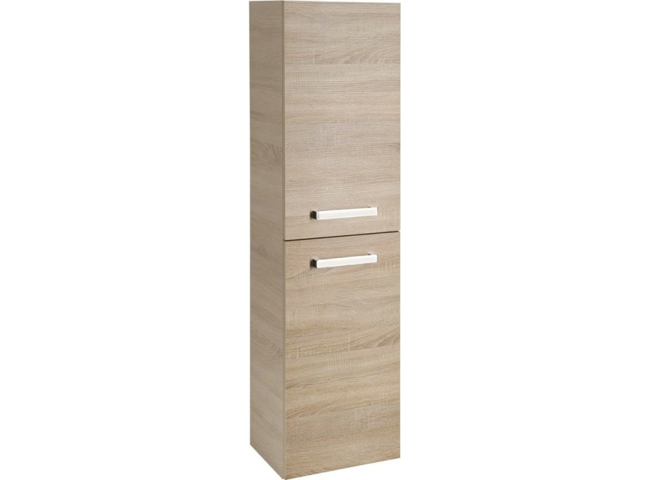 Aqualine VEGA skříňka vysoká s košem, 40x150x31cm, dub platin VG960
