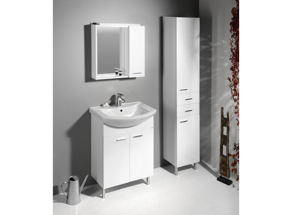 Aqualine ZOJA/KERAMIA FRESH skříňka vysoká 35x184x29cm, bílá 51220