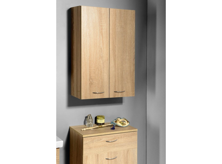 Aqualine ZOJA/KERAMIA FRESH skříňka horní 50x76x23cm, dub platin 51304