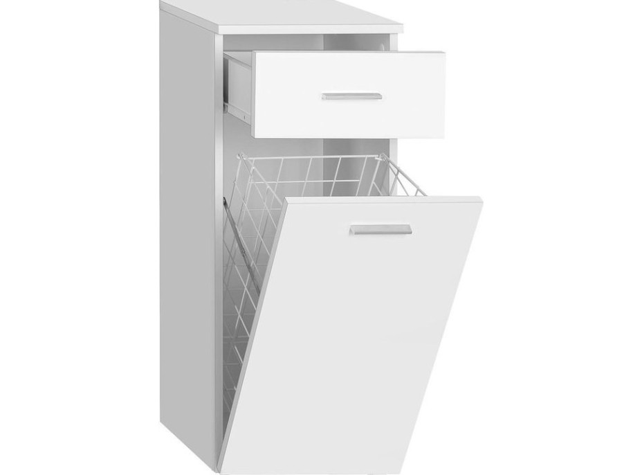 Aqualine ZOJA/KERAMIA FRESH skříňka spodní s košem 35x78x29cm, bílá 50261