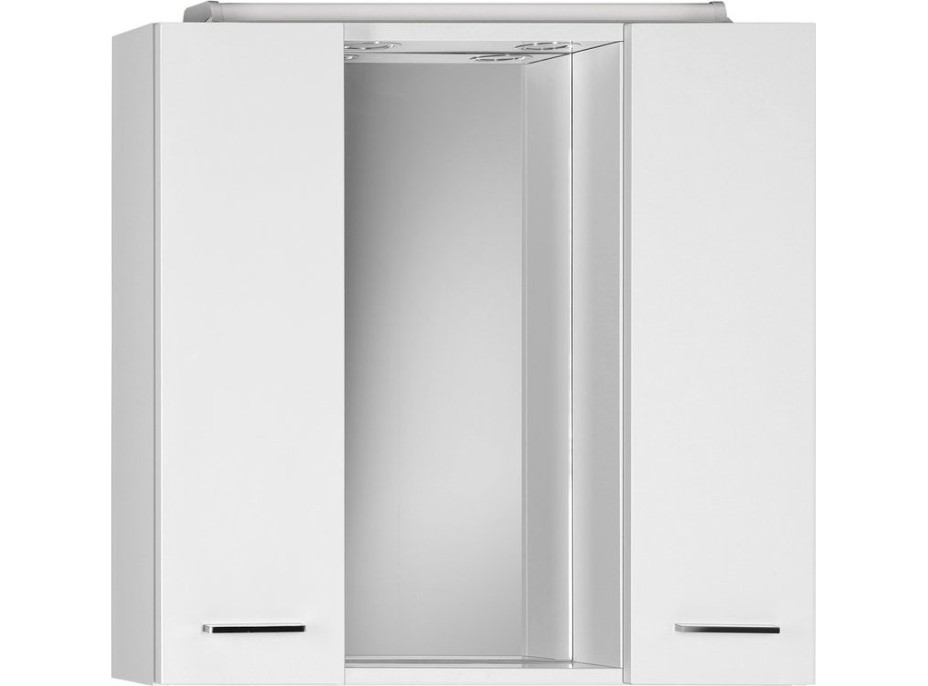 Aqualine ZOJA/KERAMIA FRESH galerka s LED osvětlením, 70x60x14cm, bílá 45025