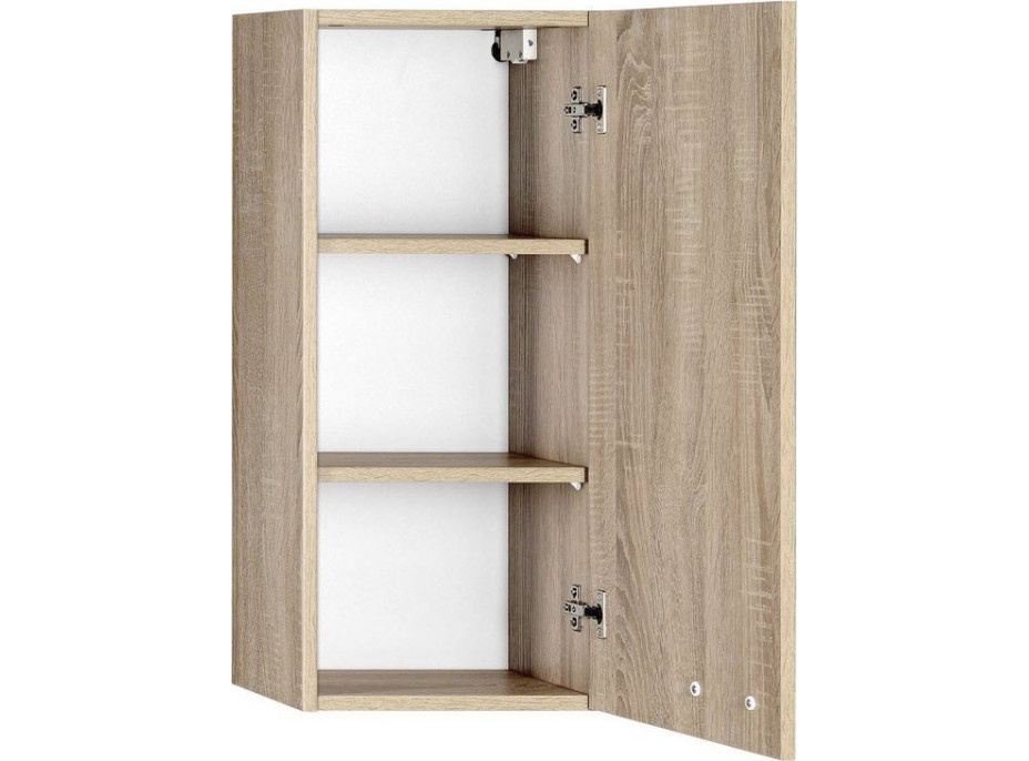 Aqualine ZOJA/KERAMIA FRESH horní skříňka 35x76x23cm, dub platin 50336