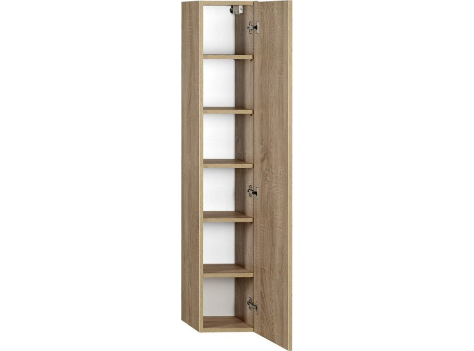 Aqualine ZOJA/KERAMIA FRESH skříňka vysoká 25x140x20cm, dub platin 51127