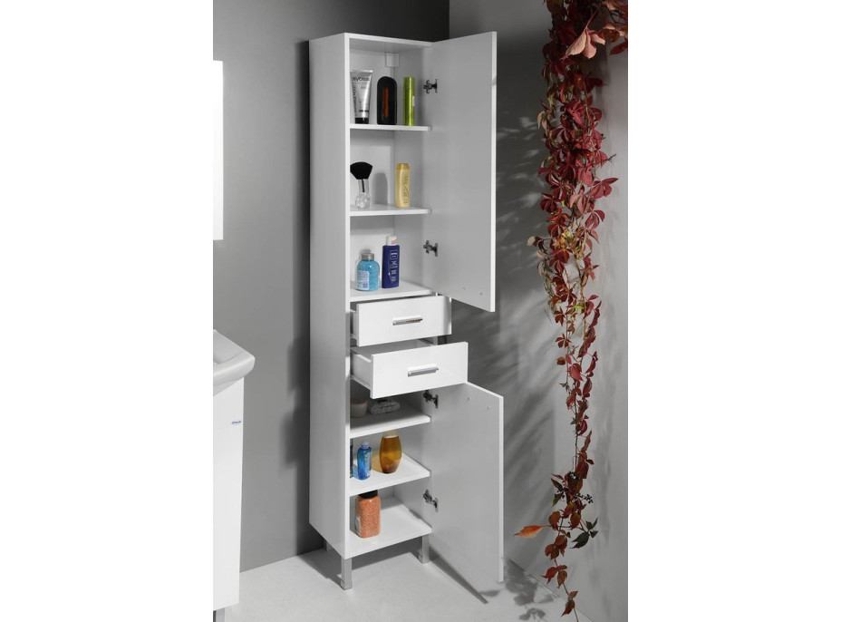 Aqualine ZOJA/KERAMIA FRESH skříňka vysoká 35x184x29cm, bílá 51220