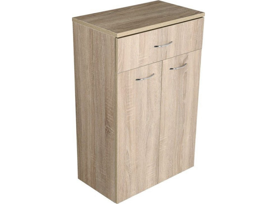 Aqualine ZOJA/KERAMIA FRESH skříňka spodní se zásuvkou 50x78x29cm, dub platin 50315