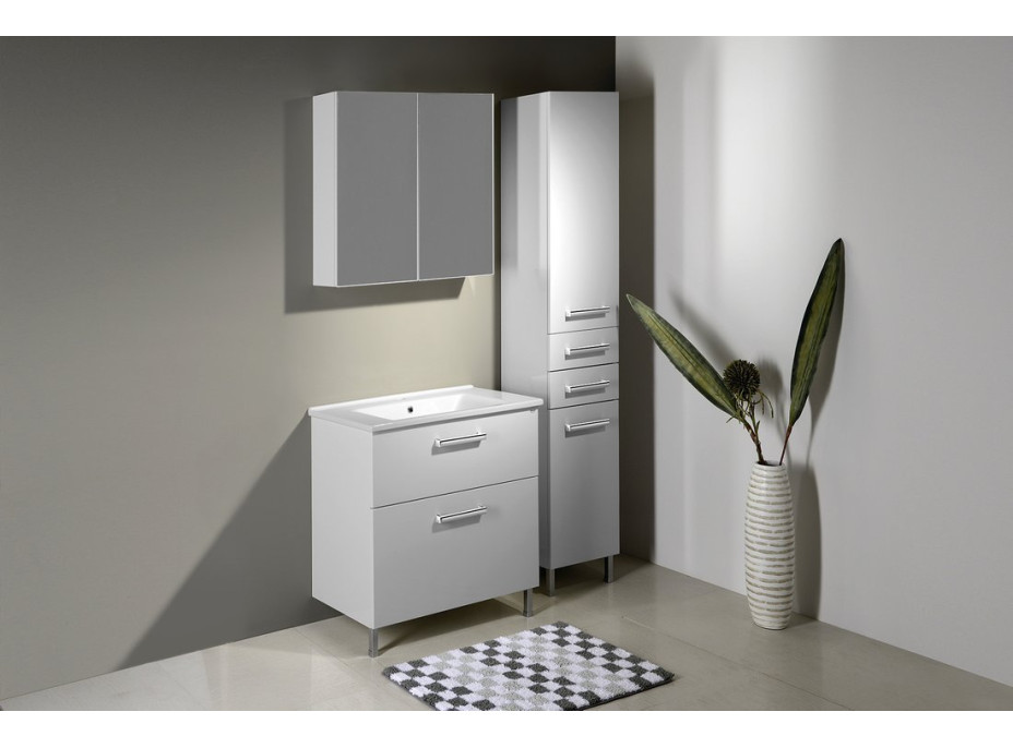 Aqualine VEGA galerka, 80x70x18cm, bílá VG080