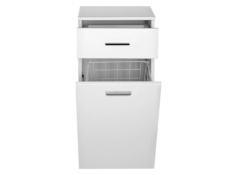 Aqualine ZOJA/KERAMIA FRESH skříňka spodní s košem 35x78x29cm, bílá 50261