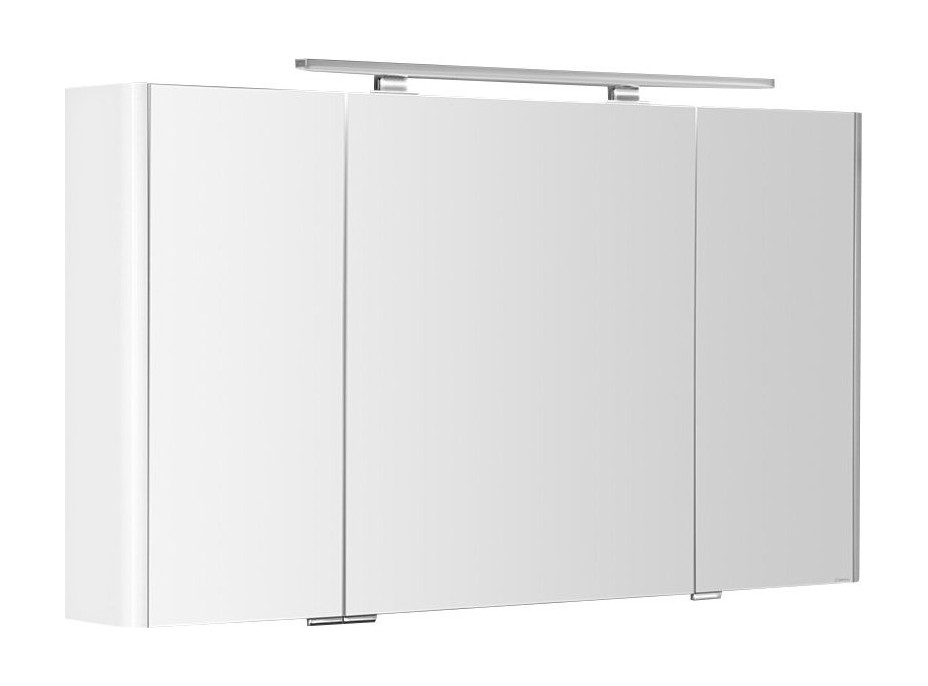 Sapho LUCIE galerka s LED osvětlením, 126x70x17cm, bílá LU125-0030