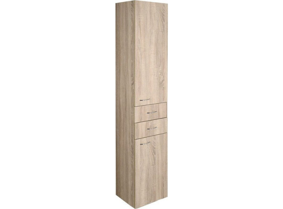 Aqualine ZOJA/KERAMIA FRESH skříňka vysoká 35x184x29cm, dub platin 51222