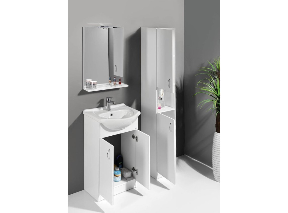 Aqualine SIMPLEX ECO 50 umyvadlová skříňka včetně umyvadla 47x83, 5x29cm SIME500
