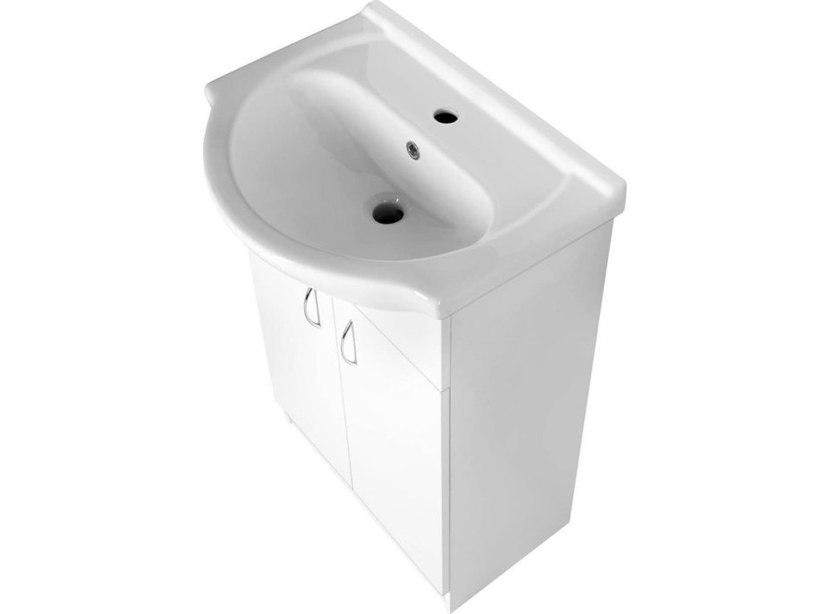 Aqualine SIMPLEX ECO 50 umyvadlová skříňka včetně umyvadla 47x83, 5x29cm SIME500