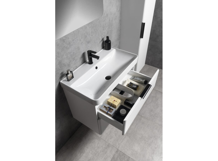 Aqualine DENEB umyvadlová skříňka 77, 3x55x43, 5cm, bílá mat DN280