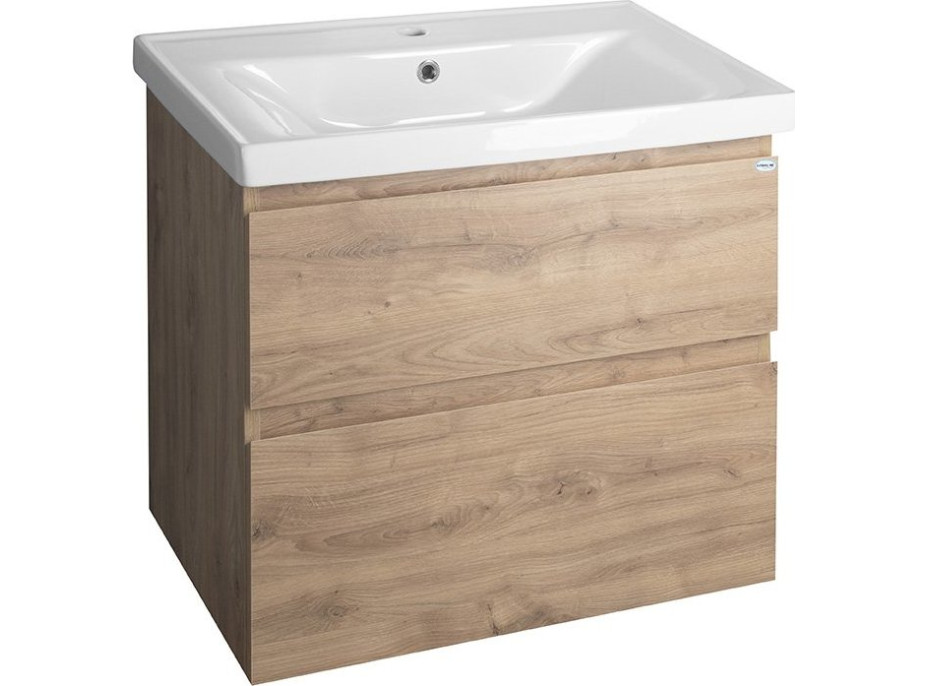 Aqualine ALTAIR umyvadlová skříňka 67x60x45cm, dub emporio AI370
