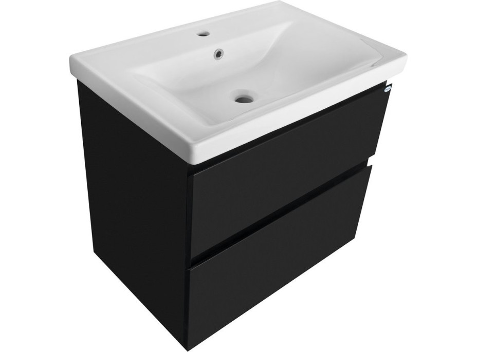 Aqualine ALTAIR umyvadlová skříňka 67x60x45cm, černá mat AI670