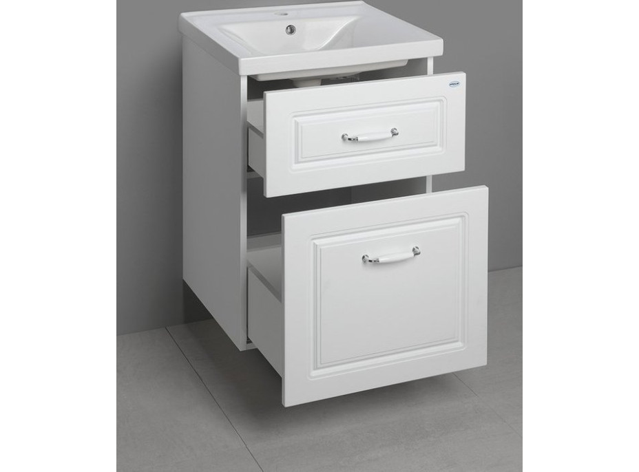 Aqualine FAVOLO umyvadlová skříňka 52x72, 5x44cm, bílá mat FV255