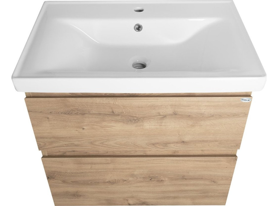 Aqualine ALTAIR umyvadlová skříňka 67x60x45cm, dub emporio AI370