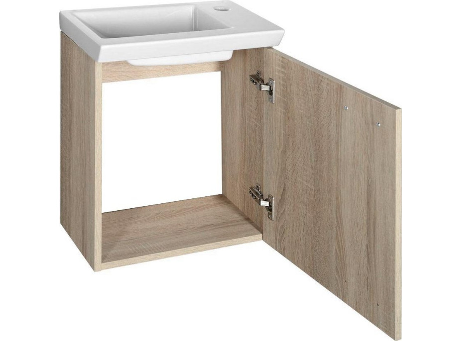 Aqualine ZOJA/KERAMIA FRESH umyvadlová skříňka 44x50x25, 3cm, dub platin 51046DP